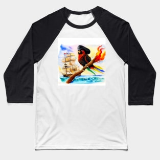 Pirate Parrot . Baseball T-Shirt